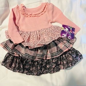 NWT ruffle dress 6-9m